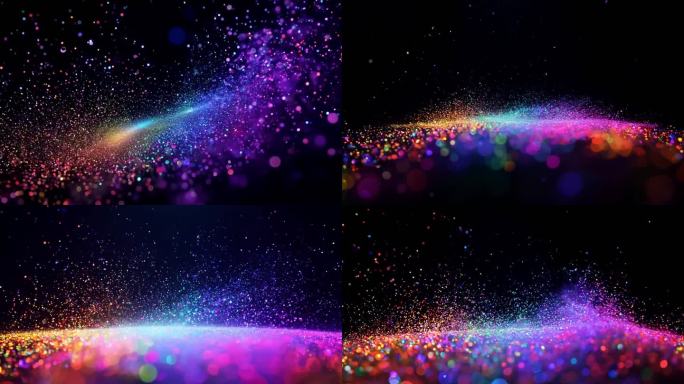 多彩粒子视觉效果