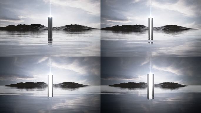 科技感未来之门穿梭片头