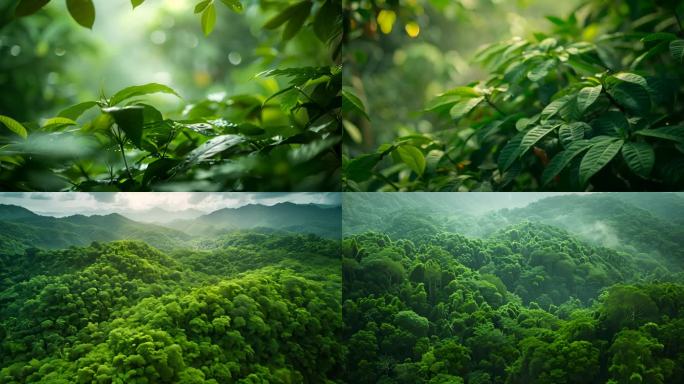 【4K高清】南方雨林原始森林