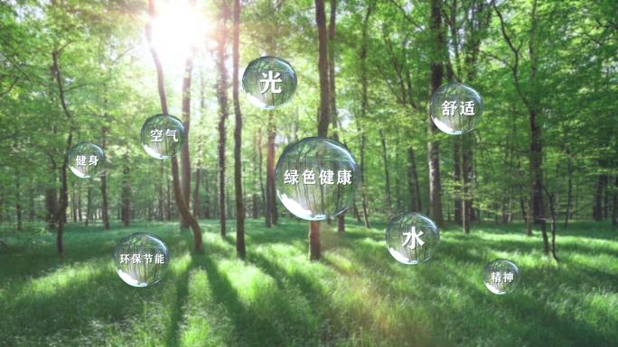空气清新气泡AE模版