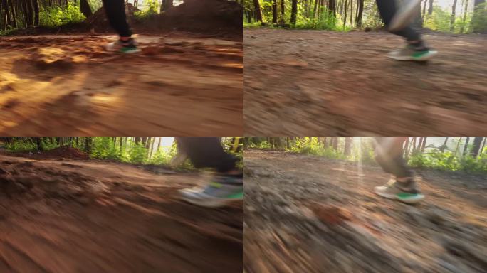 跑步的进步步伐