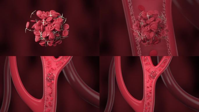 血液流动血栓堵血管