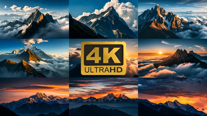 峨眉山延时航拍四川旅游自然风光