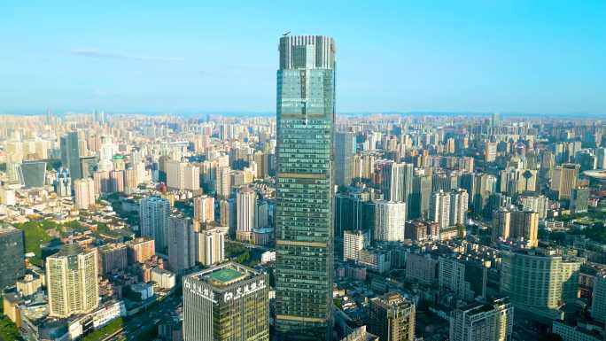 长沙国金中心世茂中心航拍