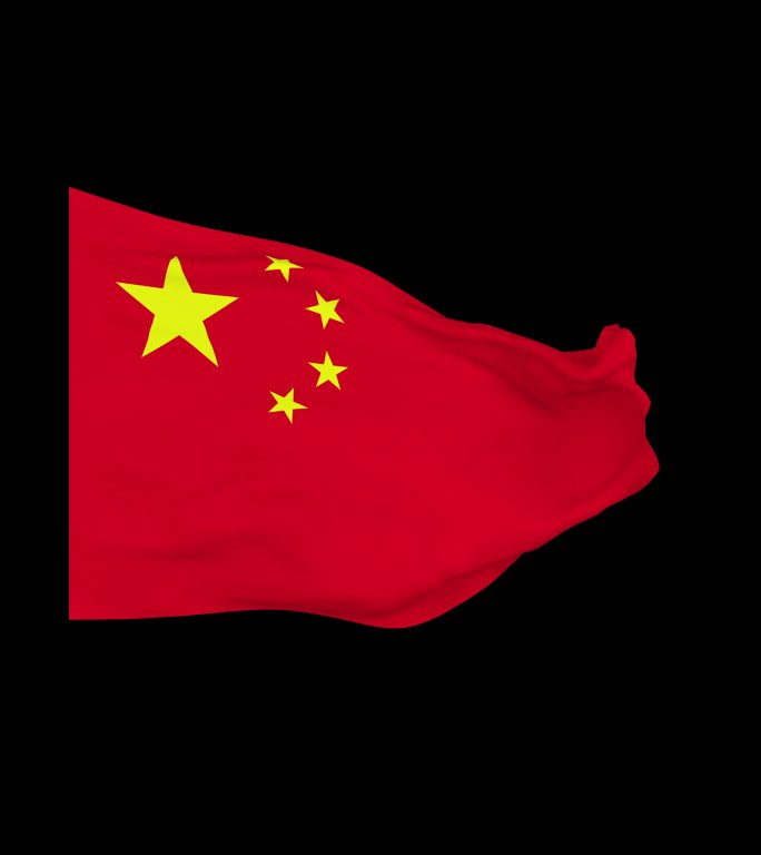 国旗动态素材 旗子视频 旗子 红色旗帜