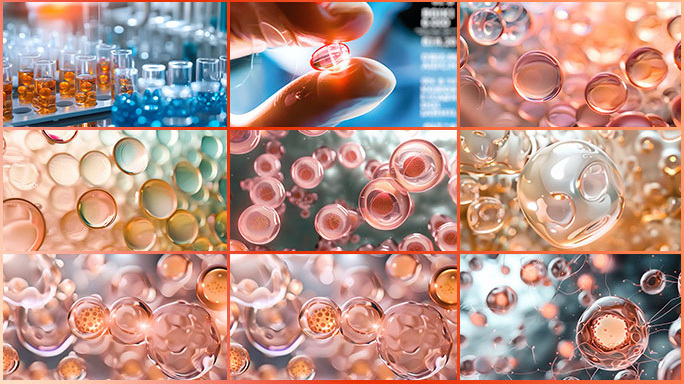 各种胶原蛋白 吸收精华 精华油 血糖动画