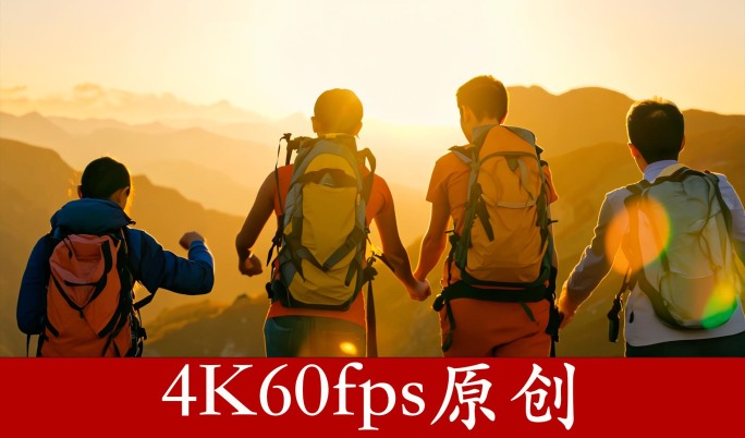 勇攀高峰登山团队精神合作视频素材