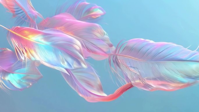 梦幻光影羽毛