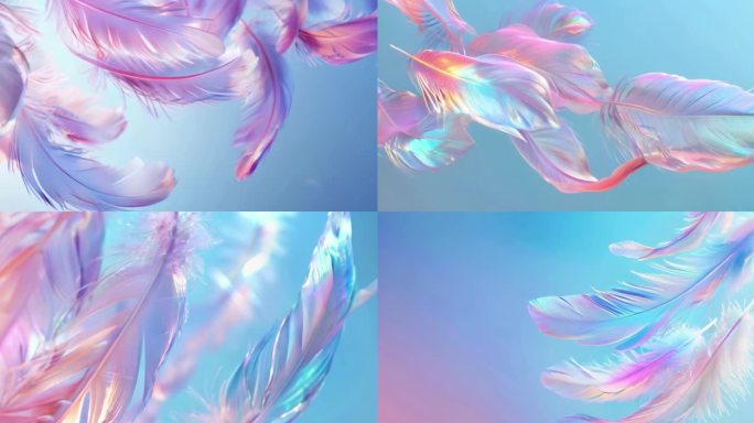 梦幻光影羽毛