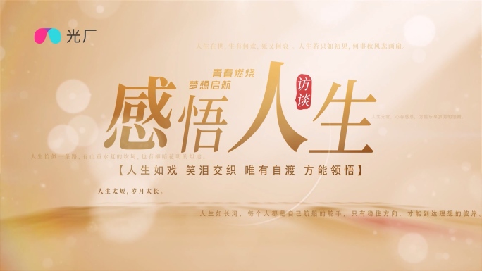 唯美字幕意境标题片头对话访谈栏目
