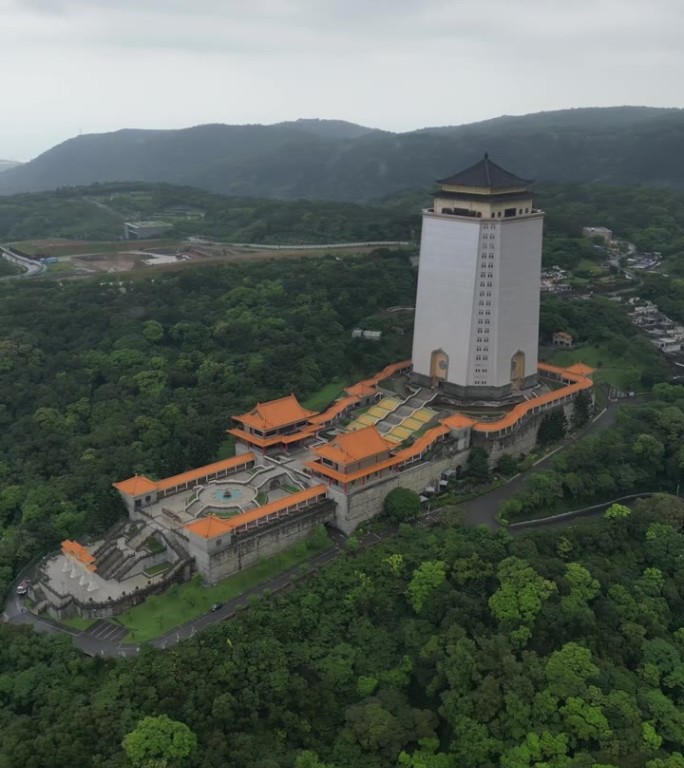 航拍中国台湾真龙寺