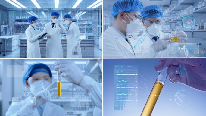 科研人员 实验室 基因测序 DNA