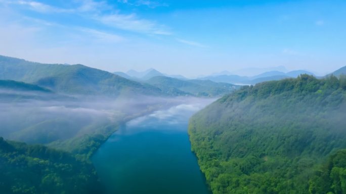 fpv穿越机航拍大气山河美丽中国大好河山