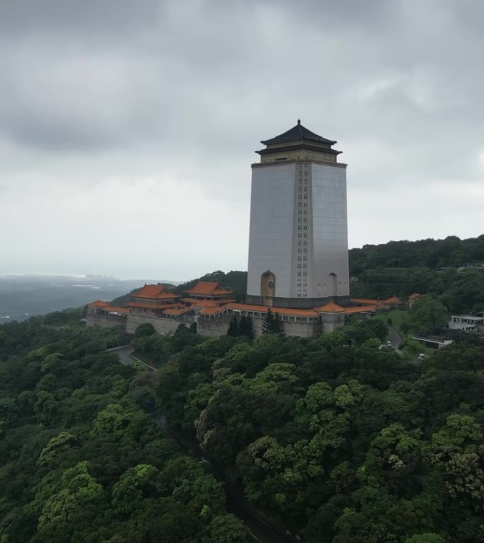 航拍中国台湾真龙寺