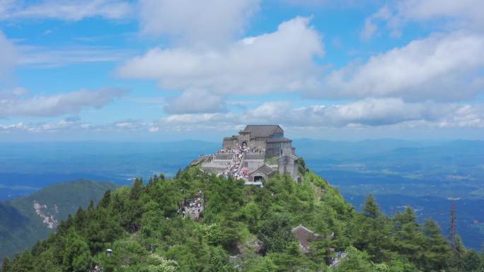 4K湖南、南岳 衡山 祝融峰 寿比南山