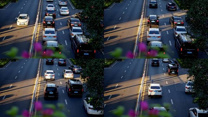 晚高峰 早高峰城市道路堵车