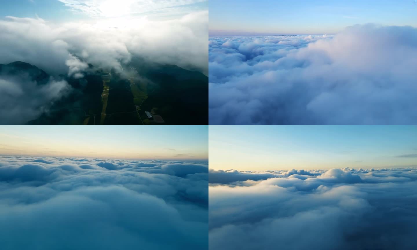 FPV穿越云层日出云海合集
