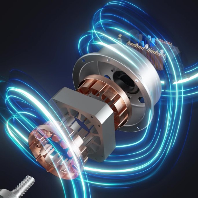 电机内部零件结构、组装展示