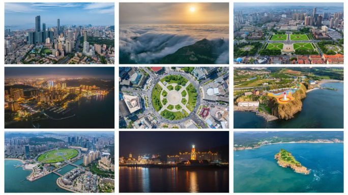 航拍大连宣传片大连延时旅游风光城市美景