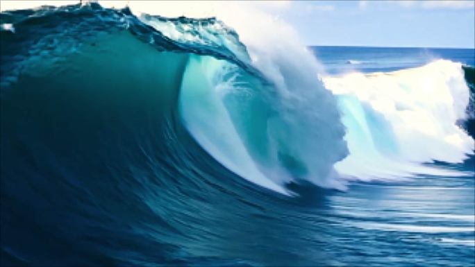 4K海面大浪巨浪浪花大合集