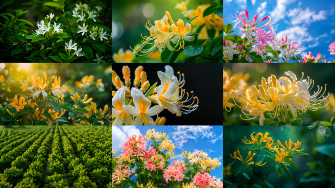 合集 金银花 中药材 金银花种植乡村振兴