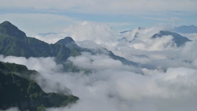 唯美大自然云雾云海延时摄影