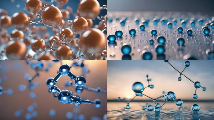 3D分子水分子动画