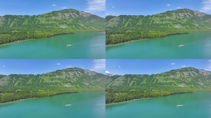 航拍新疆阿勒泰风光