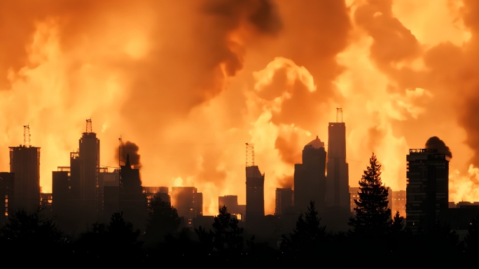 火灾消防安全防火宣传视频素材