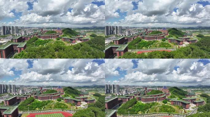 4K航拍深圳光明区中山大学