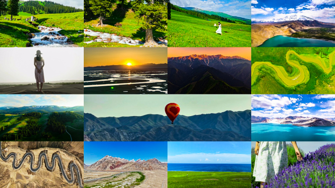 大美新疆中国西北风光合集