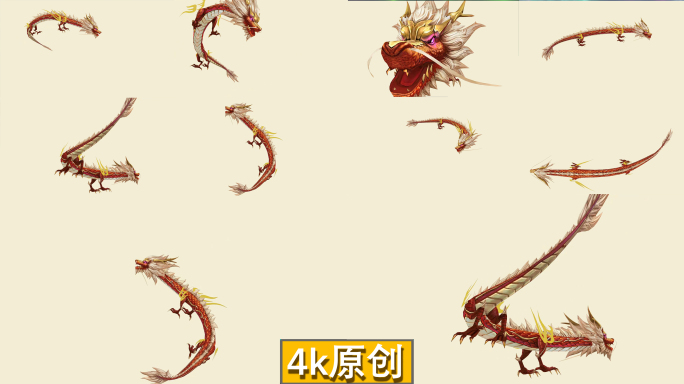 4K龙带通道视频
