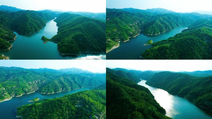 山川河流 绿水青山 山川 山峰树立