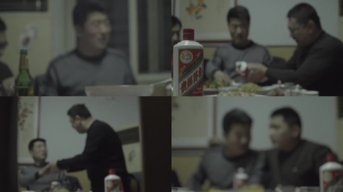 反腐喝酒酒桌应酬职务犯罪密谋警示片素材