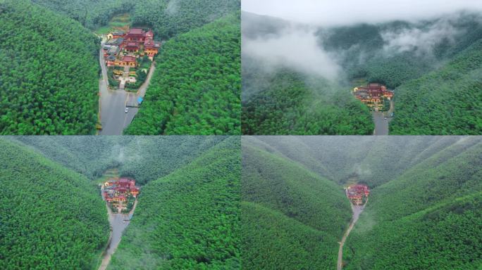 宜兴太华山九峰禅寺穿云4K航拍