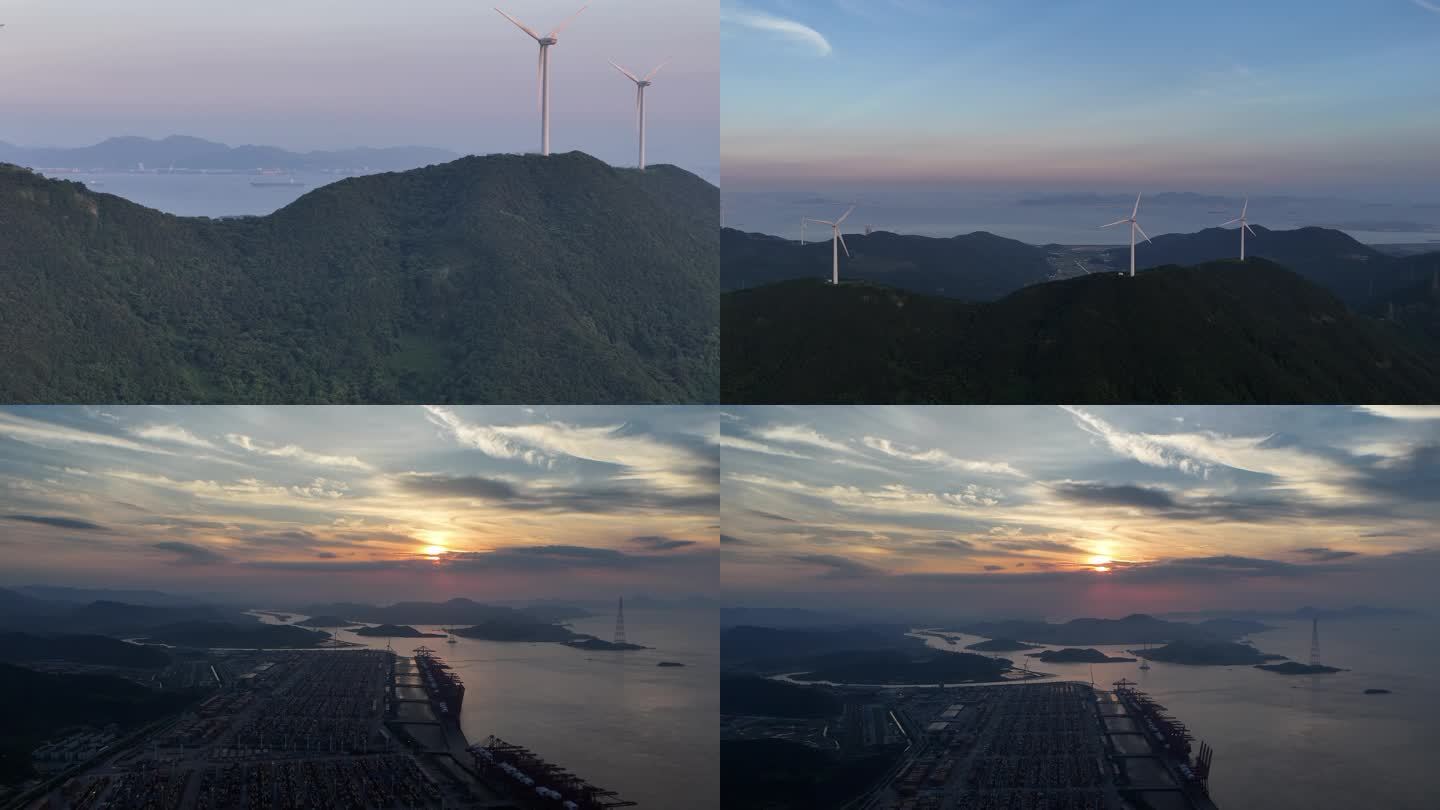 无人机航拍北仑港