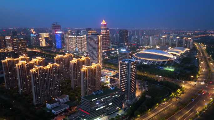 南通中南城CBD夜景航拍