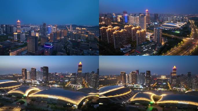 南通中南城CBD夜景航拍