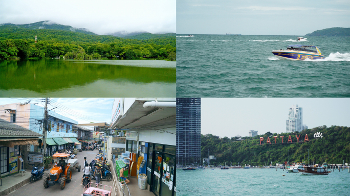 泰国芭提雅阁兰岛清迈4K素材