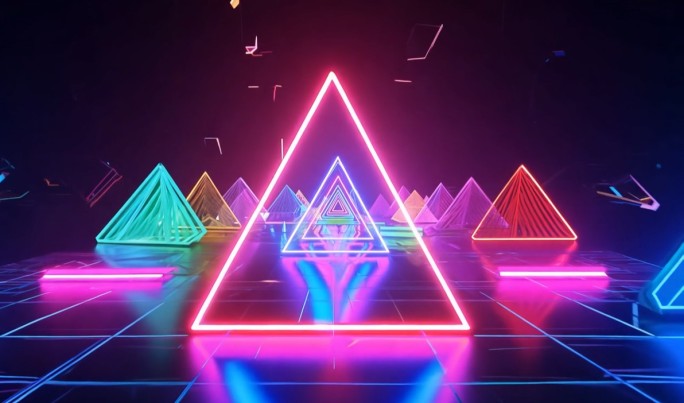 赛博朋克音乐节livehouse舞台背景