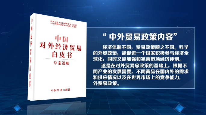 无插件）白皮书政策文字内容摘要AE模板