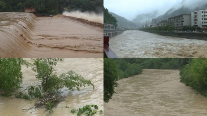 多个洪水暴雨洪峰灾情带原声