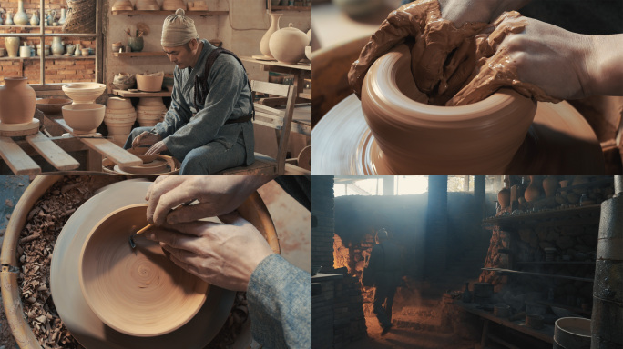 4K 青瓷 瓷器制作 古法制瓷