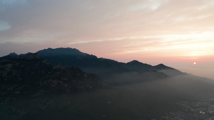 泰山山顶风景风景区