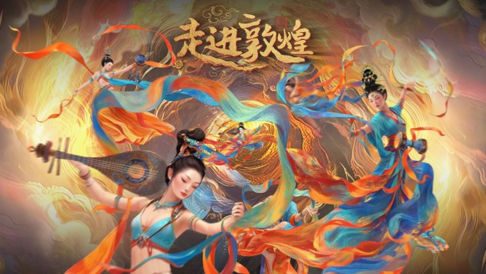 敦煌绝美飞天仙女片头