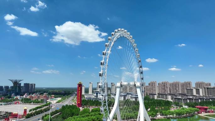 唐山丰南河头老街新地标摩天轮——唐山之光