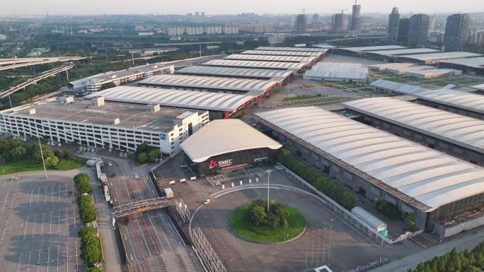 上海新国际博览中心 4K航拍视频