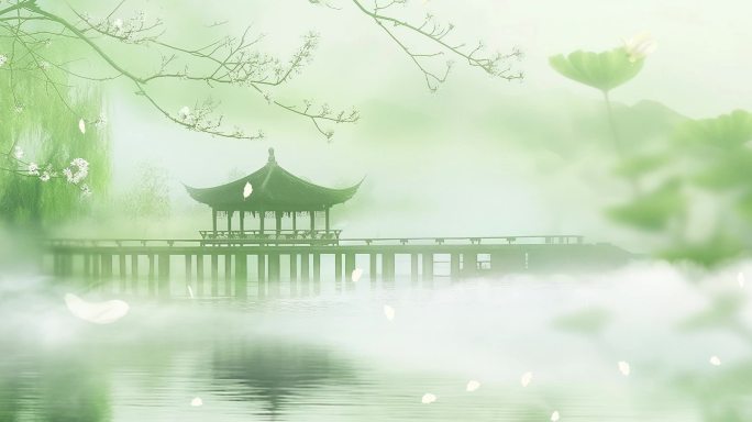 茉莉花表演背景循环视频大屏