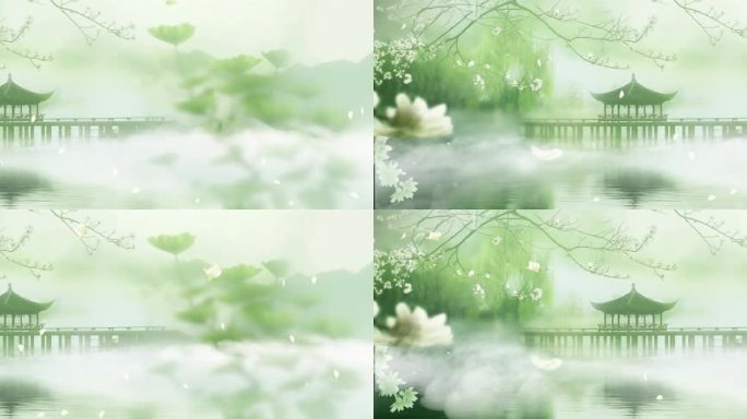 茉莉花表演背景循环视频大屏