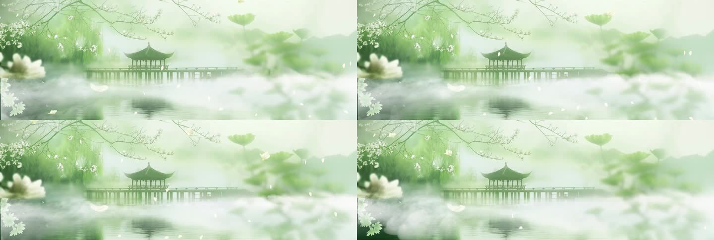 茉莉花表演背景循环视频大屏